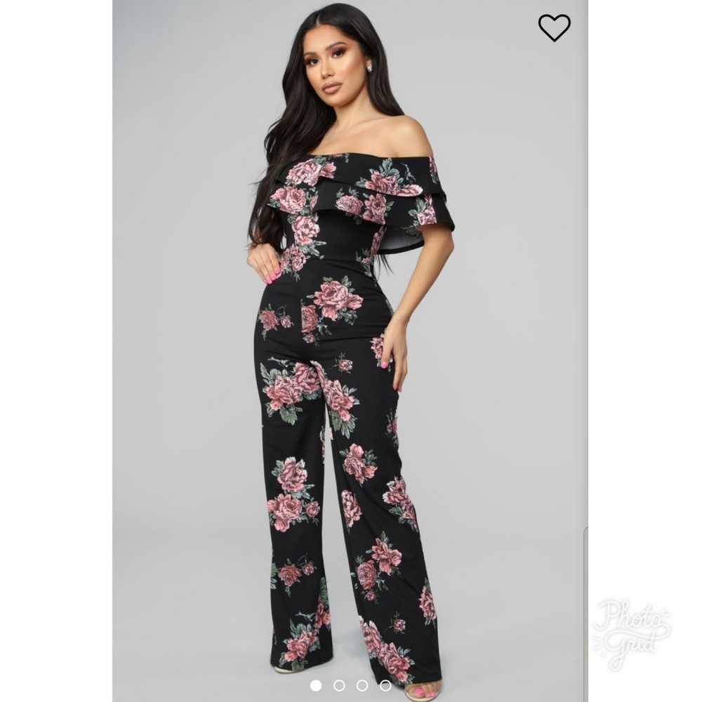 Fashion Nova Time To Ruffle Floral Jumpsuit